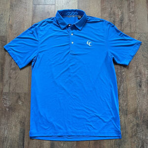 Men's Full Turn Polo Shirt Size L Blue